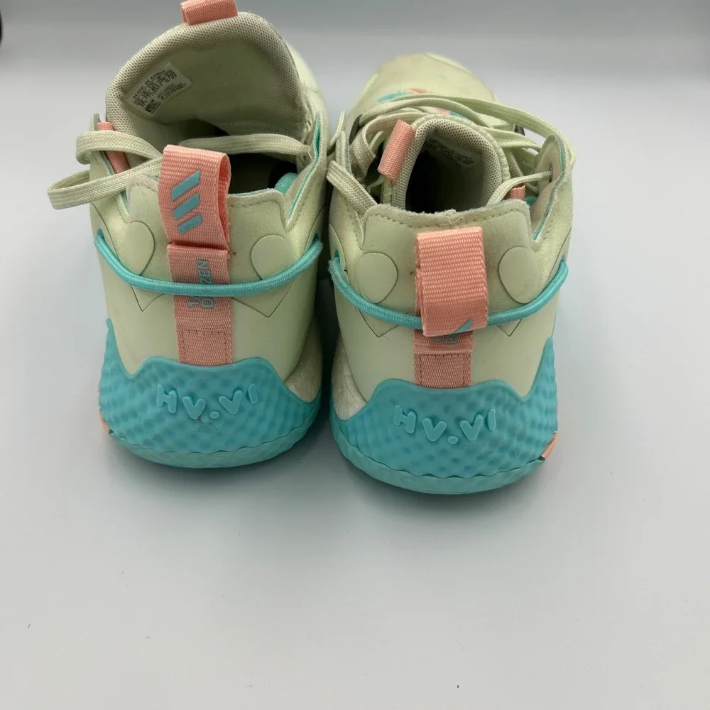 Adidas‎ Harden Vol 6 Mens Basketball Shoes Light Yellow Blue Pink Size
